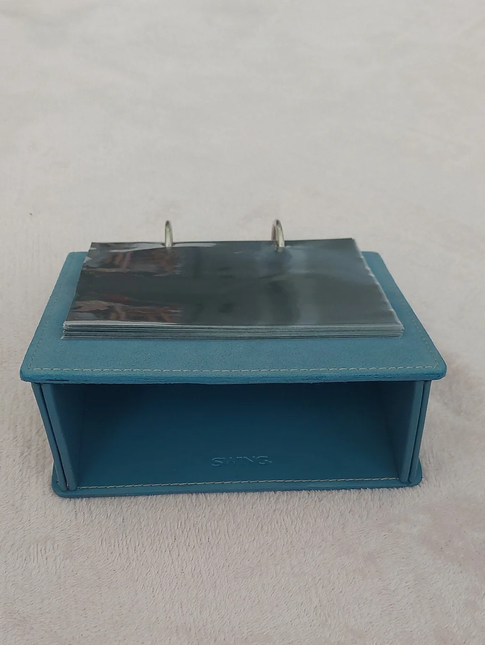 BARNES & NOBLE SWING Suede Flip Frame Holds 4